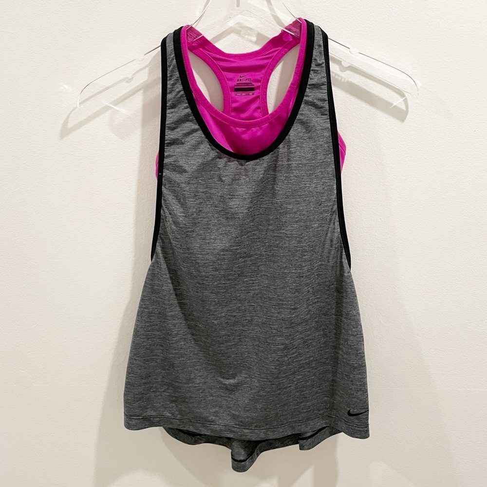 Nike Dri-Fit Built in Bra Athletic Sports Tank Top